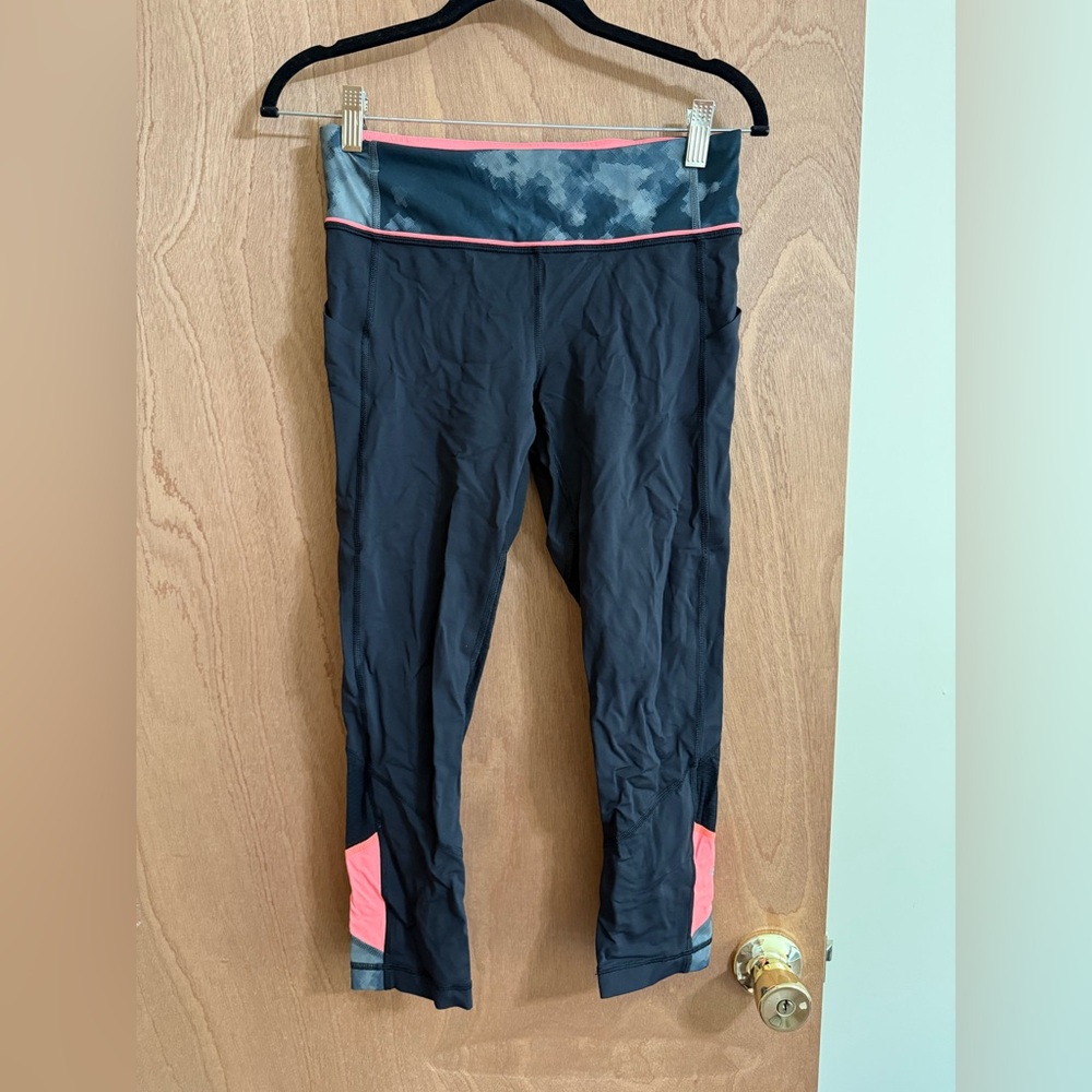 Lululemon Athletica Black and Pink Leggings
